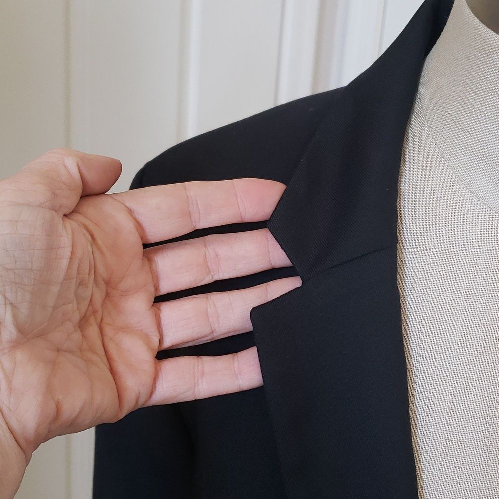 H&M Black Hourglass Tailored Blazer Jacket Size 8 Business Career - Picture 4 of 10